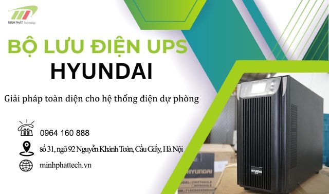 Mua bộ lưu điện (UPS) 1kVA Online HD-1KT9 Hyundai ở đâu chính hãng? giá rẻ?