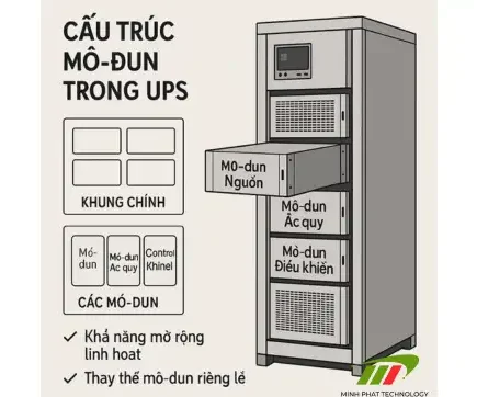 Cấu trúc mô-đun trong UPS