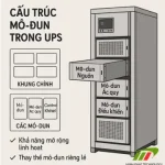 Cấu trúc mô-đun trong UPS