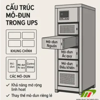 Cấu trúc mô-đun trong UPS