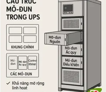 Cấu trúc mô-đun trong UPS