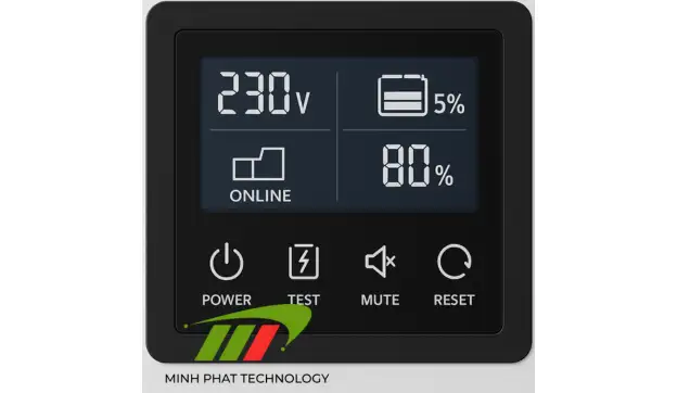 Nút nhấn điều khiển trên UPS