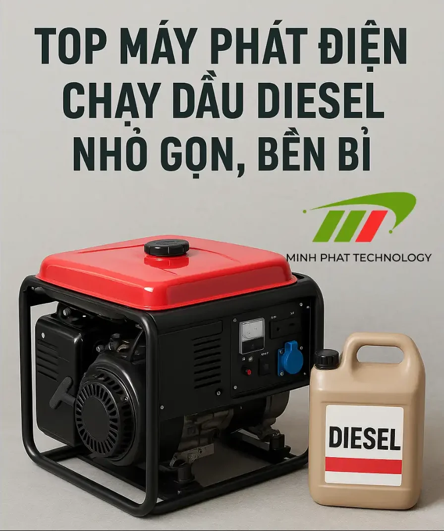 Top Máy Phát Điện Chạy Dầu Diesel Nhỏ Gọn, Bền Bỉ