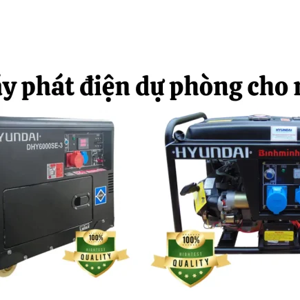 Top máy phát điện dự phòng cho nhà phố