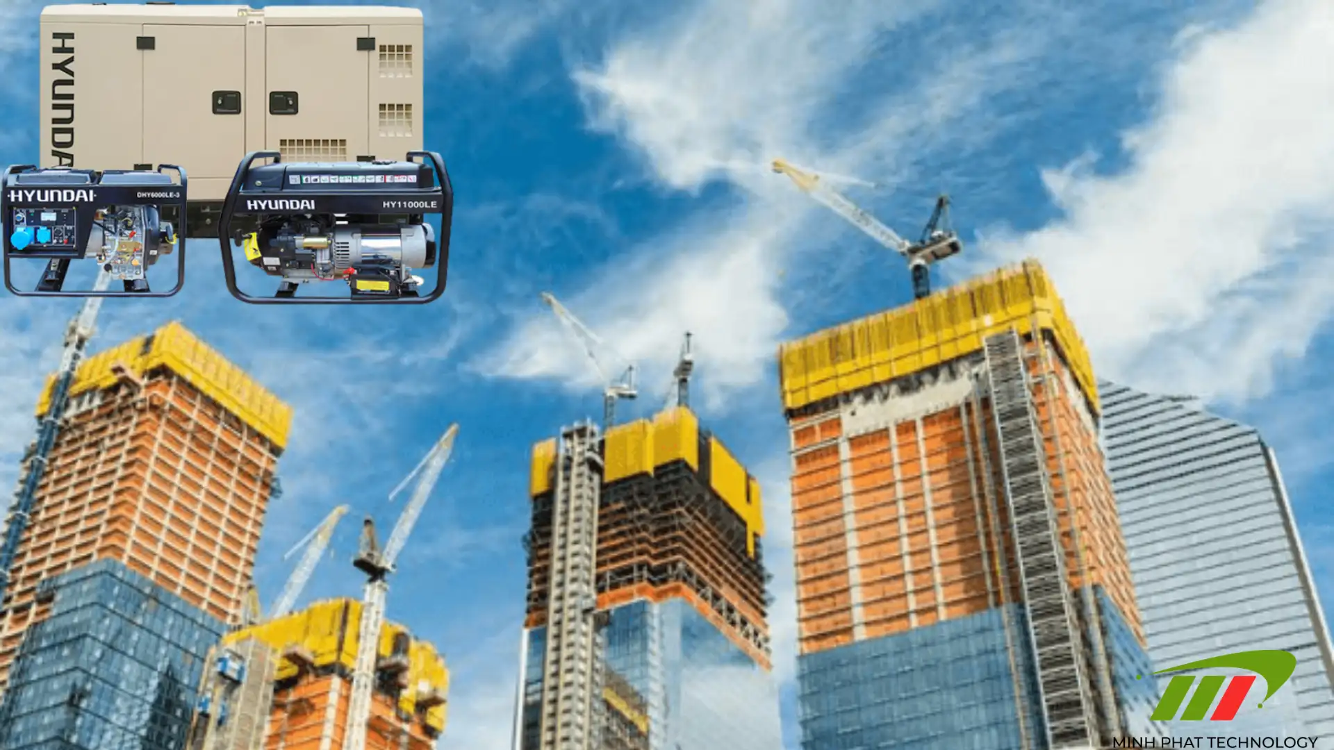 Máy phát điện cho công trình ngoài trời