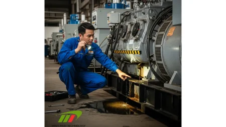 Kiểm tra máy phát điện bị rò rỉ dầu