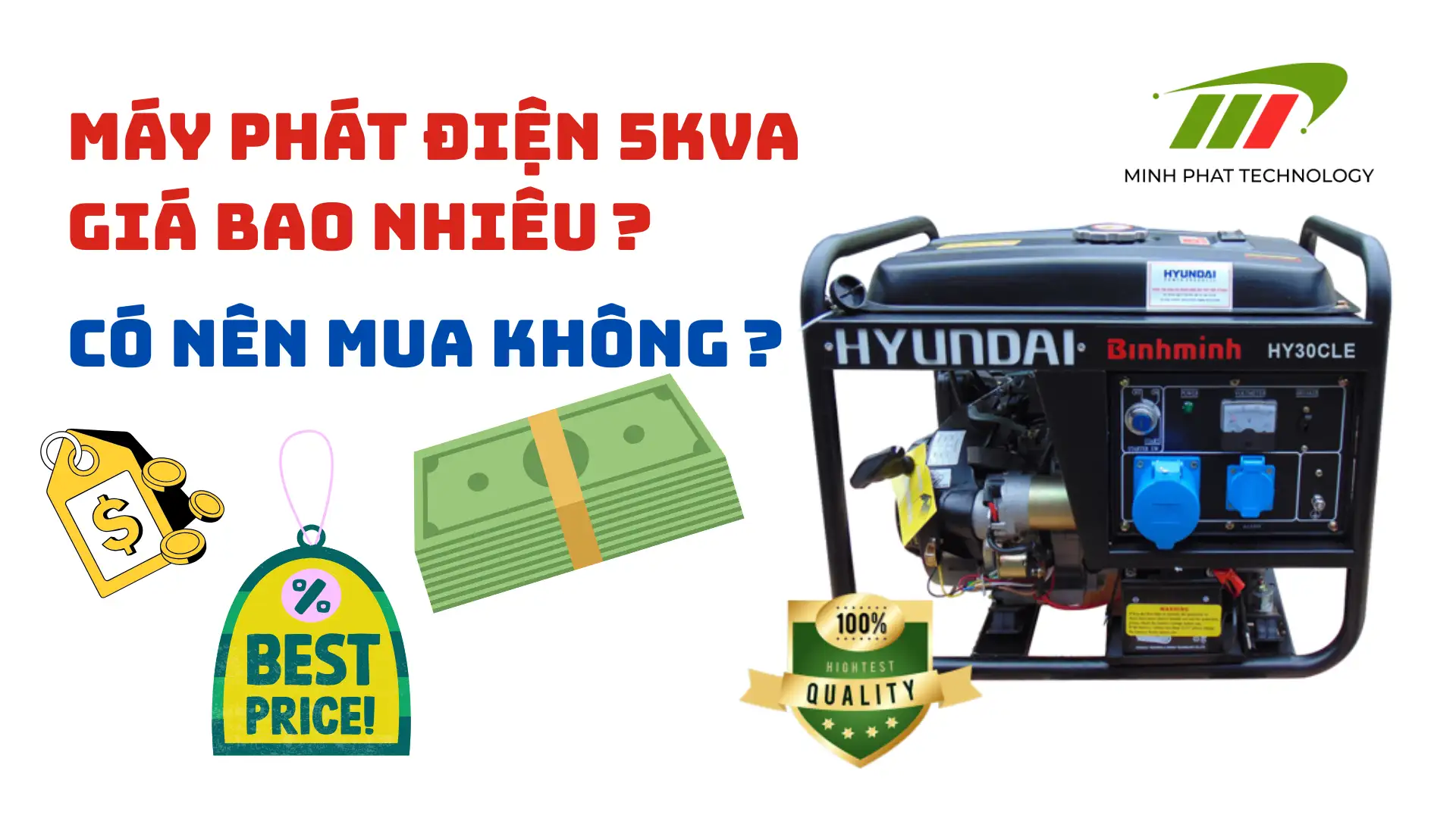 Máy phát điện 5 kVA giá bao nhiêu Có nên mua không