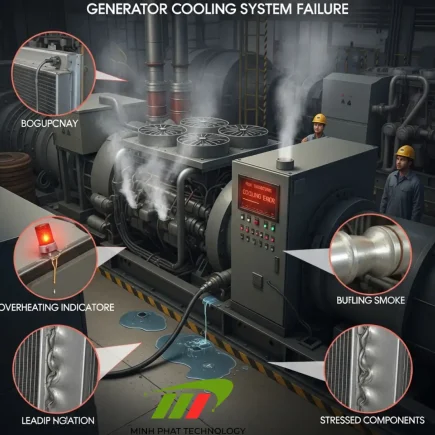 Máy phát điện bị lỗi hệ thống làm mát