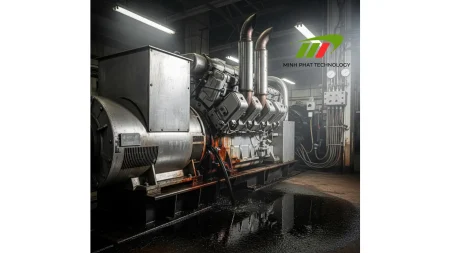 Máy phát điện bị rò rỉ dầu bôi trơn