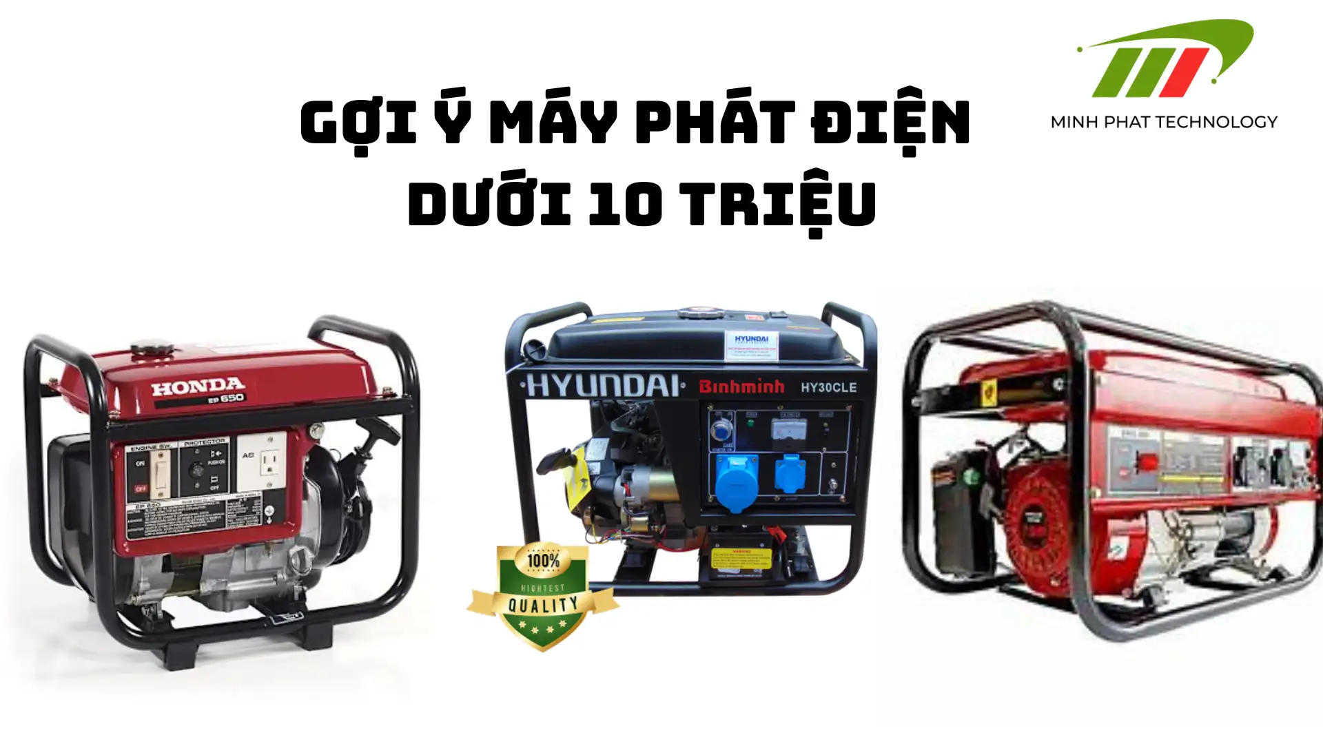 Máy phát điện dưới 10 triệu đáng mua nhất