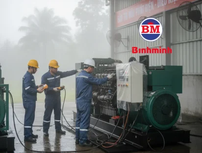 Hướng dẫn bảo trì máy phát điện khi trời nồm ẩm