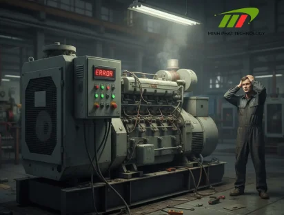 máy phát điện gặp lỗi khi vận hành trong thời gian dài