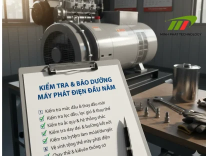 Checklist bảo dưỡng máy phát điện đầu năm