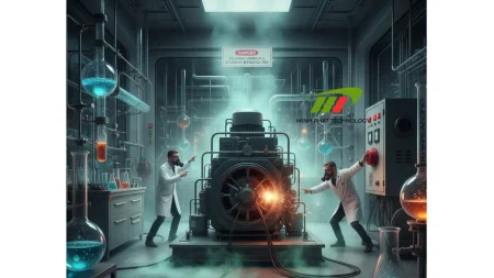 Máy phát điện trong phòng hoá chất