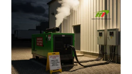 Máy phát điện vận hành ban đêm