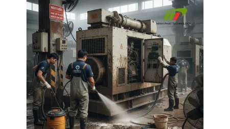 Quy trình xử lý máy phát điện sau khi bị ngập nước